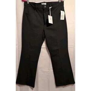 Pistola Women's Size 32P Night Out Dress Pants Slit Leg Black Work Wear (632)